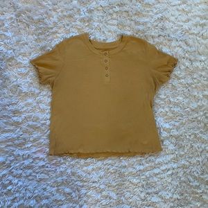 Yellow american eagle size S top